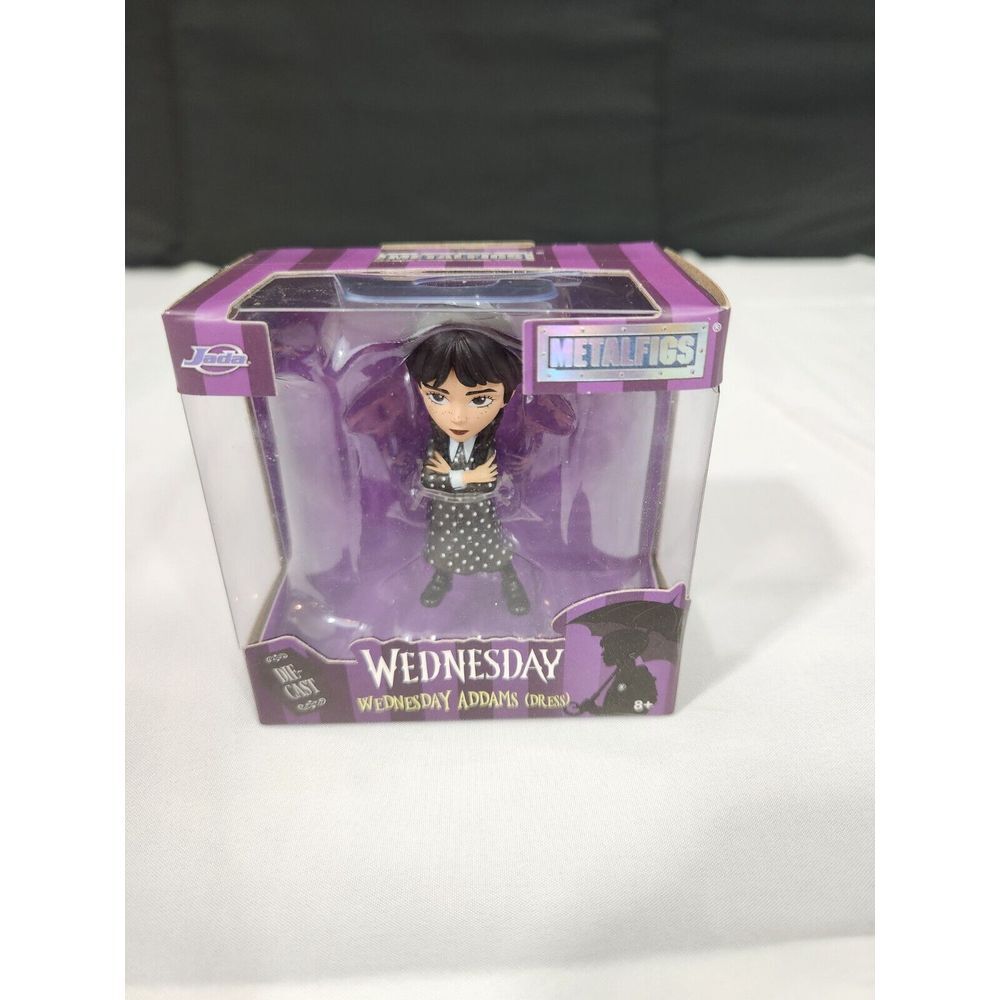 Jada Toys Metalfigs Wednesday Addams Dress Die-Cast Metal Figure Netflix 2024